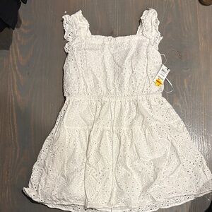 INC International Concepts White Eyelet Dress